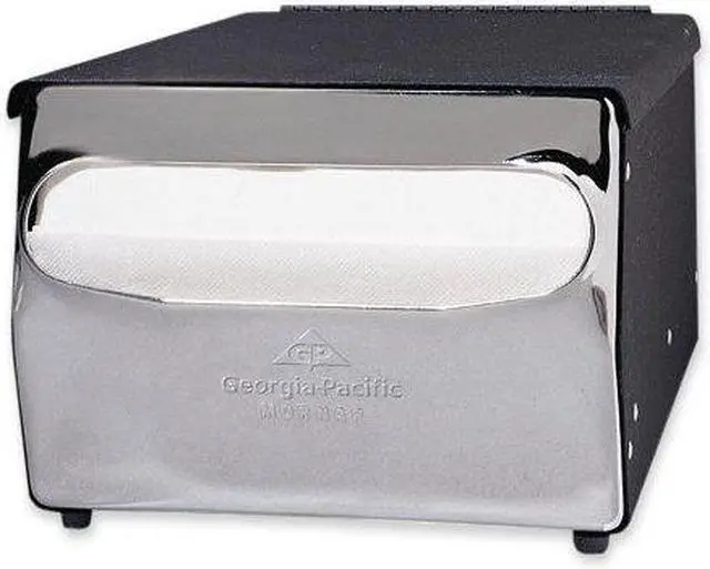 Alt view image 12 of 14 - Georgia-Pacific MorNap Cafeteria Model Napkin Dispenser - Steel - Black