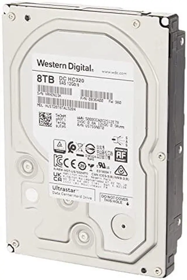 Alt view image 9 of 10 - WD Ultrastar DC SN640 7.68TB PCIe Gen3.1 x4 U.2 NVMe 2.5" SSD (WUS4BB076D7P3E1)