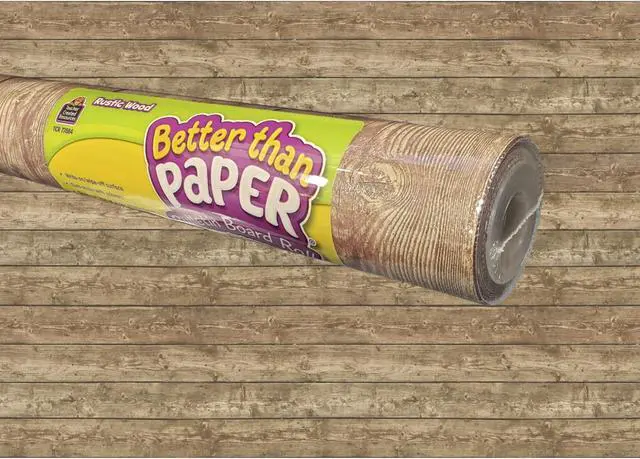 Alt view image 2 of 10 - Teacher Created Resources Rustic Wood Better Than Paper Bulletin Board Roll (TCR77884)