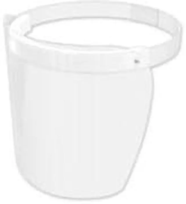 Alt view image 8 of 8 - Deflecto Disposable Face Shield One Size Fits All Clear 100/Carton PFMD100F