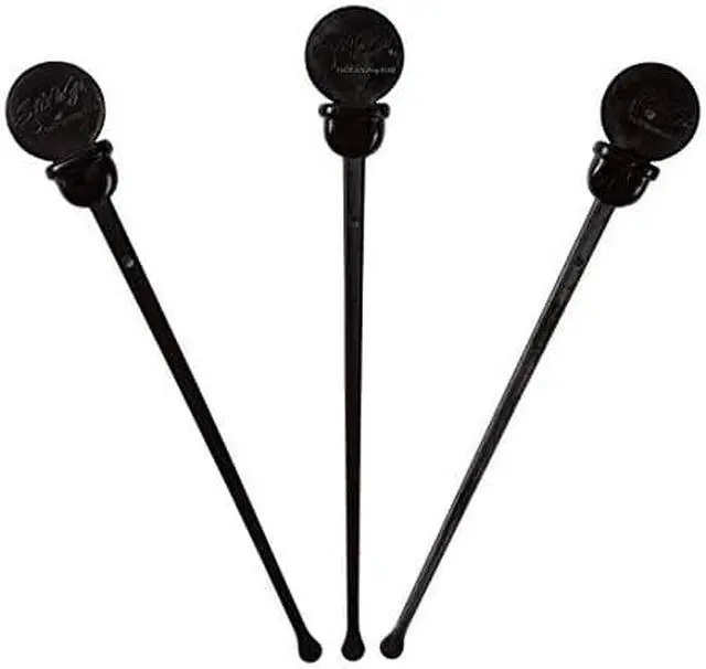 Alt view image 3 of 5 - StixTogo 475 Black Stir N Plug Stix for Disposable Lids, Package of 200