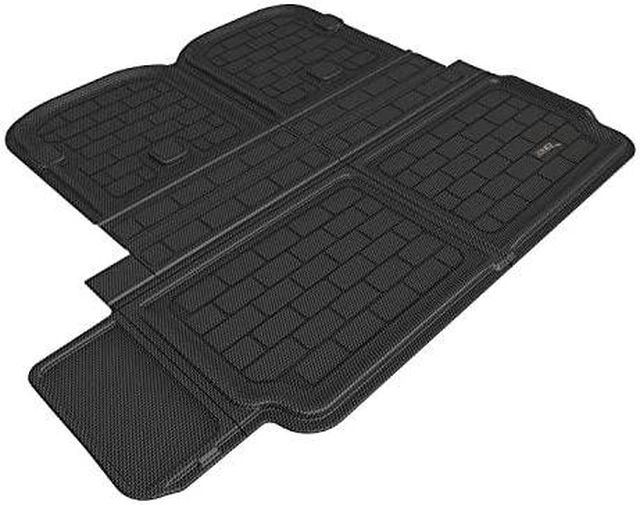 Alt view image 5 of 5 - 3D MAXpider TESLA MODEL X 2022 BEHIND 2ND ROW CROSS FOLD KAGU BLACK CARGO LINER