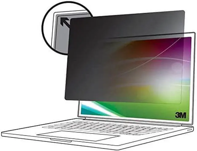 Alt view image 2 of 12 - 3M Bright Screen Privacy Filter for 14in Full Screen Laptop 16:9 BP140W9E