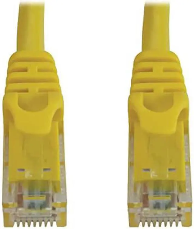 Main image of Tripp Lite Cat6a 10G Snagless Molded UTP Ethernet Cable (RJ45 M/M), PoE, Yellow, 50 ft. (15.2 m) - 50 ft Category 6a Network Cable for Network Device, Switch, Patch Panel, Server, Router, Hub, Printer