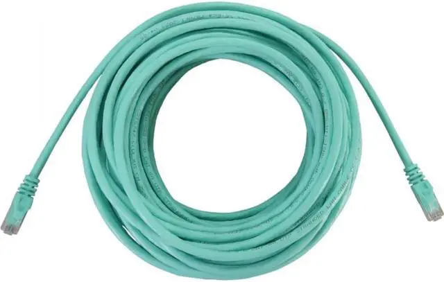 Main image of Tripp Lite Cat6a 10G Snagless Molded UTP Ethernet Cable (RJ45 M/M), PoE, Aqua, 50 ft. (15.2 m) - 50 ft Category 6a Network Cable for Network Device, Switch, Patch Panel, Server, Router, Hub, Printer,