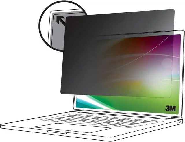 Main image of 3M Bright Screen Privacy Filter for 13.3in Full Screen Laptop, 16:9, BP133W9E - For 13.3" Widescreen LCD 2 in 1 Notebook - 16:9 - Scratch Resistant, Fingerprint Resistant - Anti-glare