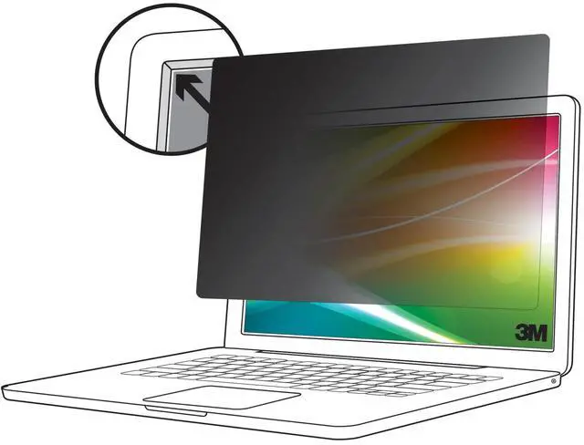 Alt view image 4 of 12 - 3M Bright Screen Privacy Filter for 12.5in Laptop, 16:9, BP125W9B - For 12.5" Widescreen LCD 2 in 1 Notebook - 16:9 - Scratch Resistant, Fingerprint Resistant - Anti-glare