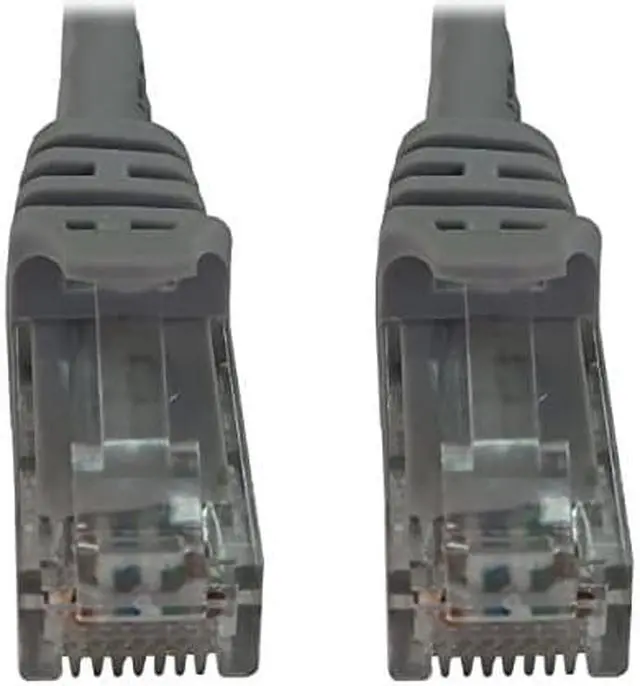 Alt view image 2 of 8 - Tripp Lite Cat6a 10G Snagless Molded UTP Ethernet Cable (RJ45 M/M), PoE, Gray, 50 ft. (15.2 m) - 50 ft Category 6a Network Cable for Network Device, Switch, Patch Panel, Server, Router, Hub, Printer,