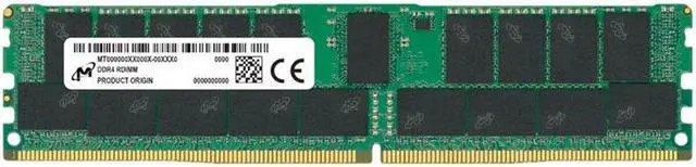 Alt view image 2 of 2 - Crucial 8 GB PC4-25600 3200 MHz DDR4 SDRAM CL22 DIMM 288-pin 1.2 V MTA9ASF1G72PZ-3G2R1R