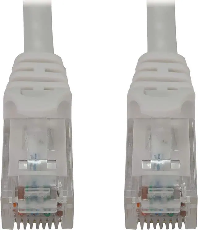 Main image of Tripp Lite Cat6a 10G Snagless Molded UTP Ethernet Cable (RJ45 M/M), PoE, White, 10 ft. (3.1 m) - 10 ft Category 6a Network Cable for Network Device, Switch, Patch Panel, Server, Router, Hub, Printer,