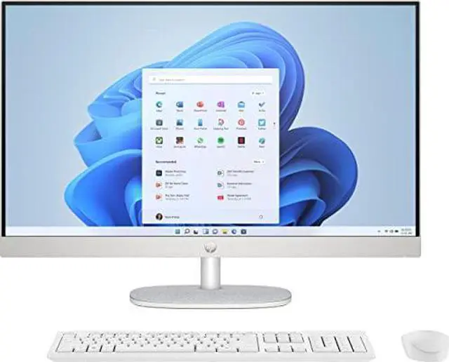 Alt view image 5 of 8 - HP 27 inch All-in-One Desktop PC, FHD Display, AMD Ryzen 5 7520U, 8 GB RAM, 512 GB SSD, AMD Radeon Graphics, Windows 11 Home, 27-cr0060 (2023) Computer