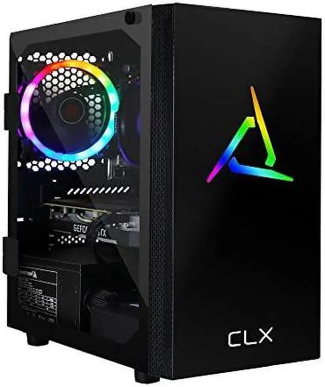 Alt view image 6 of 6 - CLX SET Gaming PC - AMD Ryzen 5 3600 3.6GHz 6-Core , 8GB DDR4 2666, GeForce GTX 1650 4GB, 480GB SSD, WiFi, Black Mini-Tower RGB, Windows 11 Home