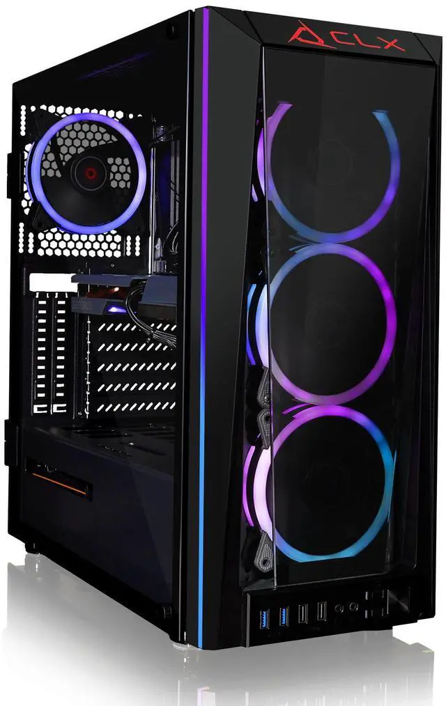 Alt view image 14 of 18 - CLX SET Gaming Desktop - Liquid Cooled AMD Ryzen 9 5900X 3.7GHz 12-Core Processor, 32GB DDR4 Memory, GeForce RTX 3060 12GB GDDR6 Graphics, 500GB SSD, 4TB HDD, WiFi, Windows 11 Home 64-bit