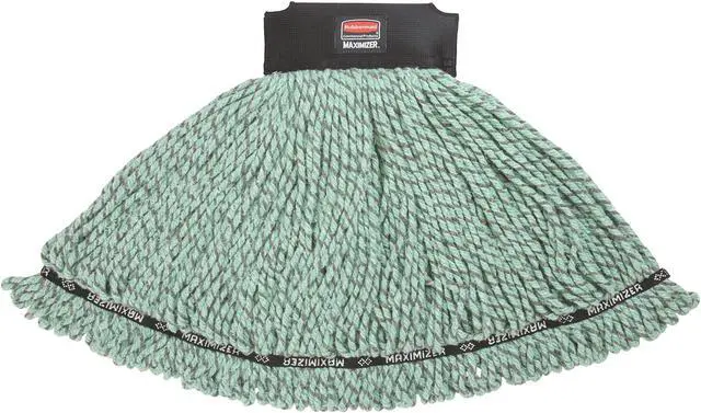 Alt view image 9 of 10 - Maximizer Microfiber Mop Heads Medium Green 6/Carton
