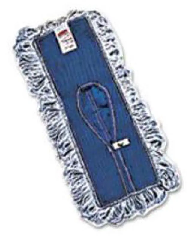 Alt view image 8 of 15 - Rubbermaid Commercial Finish System Replacement Mop Head 18 x 5 Rayon/Synthetic White E052