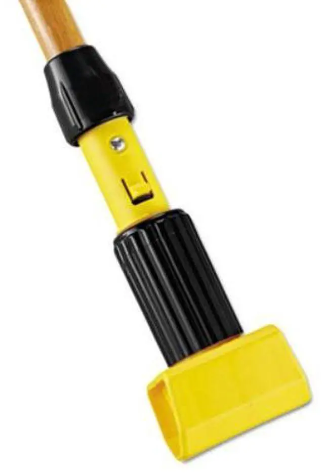 Alt view image 12 of 17 - Rubbermaid Commercial Gripper Hardwood Mop Handle 1 1/8 dia x 60 Natural/Yellow H216