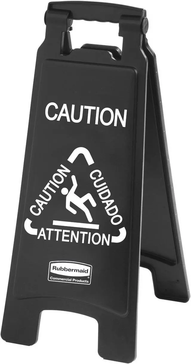 Alt view image 2 of 2 - Rubbermaid Commercial Sign,Exec 2-Sided,Bk 1867505
