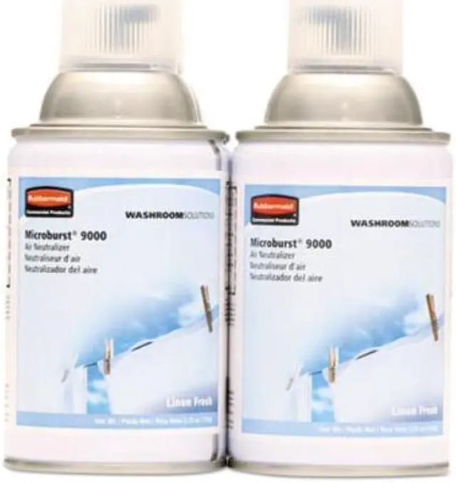 Alt view image 7 of 10 - RUBBERMAID FG4012441 Air Freshener Refill,Linen Fresh,PK4