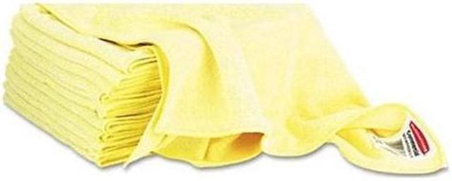 Yellow Bathroom Sink & Shower Microfiber Rags (16 x 16) - 12 Pack —