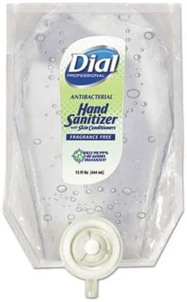 Alt view image 4 of 4 - Dial Professional Eco-Smart Gel Hand Sanitizer Refill Fragrance-Free 15 oz Refill 6/Carton 12258CT