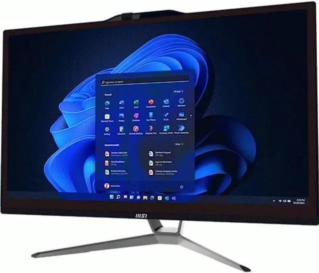Alt view image 4 of 9 - MSI All-in-One Computer PRO AP222T 13M-059US Intel Core i3-13100 8GB DDR4 512GB PCIe SSD 21.5" Touchscreen Windows 11 Home 64-bit