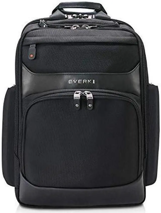 Alt view image 8 of 20 - Everki Onyx Premium Travel Friendly Laptop Backpack 15.6 inch Black Bags and Sleeves