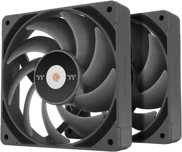 Alt view image 3 of 4 - Thermaltake TOUGHFAN 12 Pro High Static Pressure PC Cooling Fan, PWM controlled 500~2000 rpm, Air Flow 70.8 CFM, Gen.2 Hydraulic Bearing 120mm Case/Radiator Fan (2 Pack) CL-F159-PL12BL-A