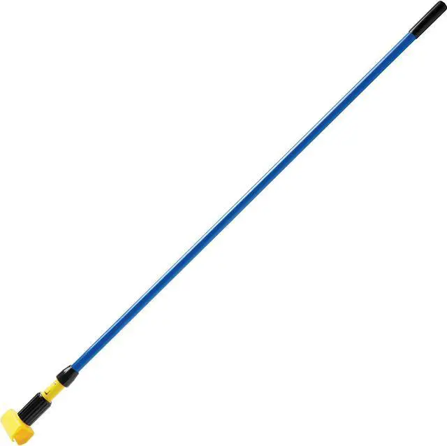 Alt view image 17 of 17 - Rubbermaid Commercial Gripper Fiberglass Mop Handle 60" Blue/Yellow H246BLU