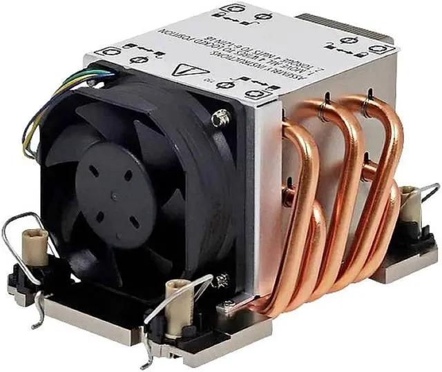 Alt view image 4 of 5 - Dynatron S5 Sapphire Rapids Aluminum Fin Stack, Copper Heatpipes, Heatsink and PWM Side Blowing Fan, 300W TDP