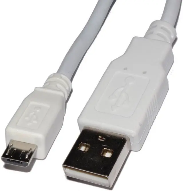 Alt view image 4 of 4 - 4XEM 4XMUSB10WH White Micro USB To USB Data/Charge Cable For Samsung/Kindle/HTC