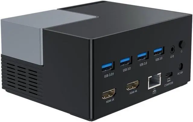 Alt view image 6 of 8 - 4XEM USB-C Dual 4K with Power Delivery Universal Docking Station 4XUG69PD2
