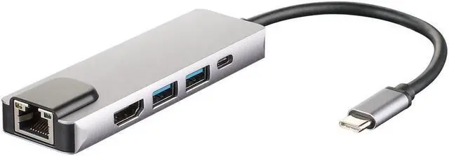 Alt view image 4 of 4 - 4XEM 5-in-1 HDMI, RJ-45, USB 3.0, USB-C Dock