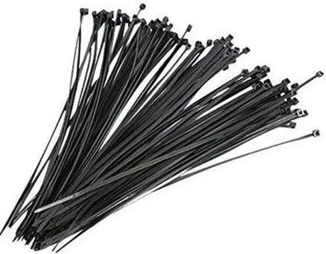 Alt view image 5 of 5 - 4XEM 100 Pack 6" Reusable Nylon Cable Ties Black Medium 4X6ZIPTIE100BR