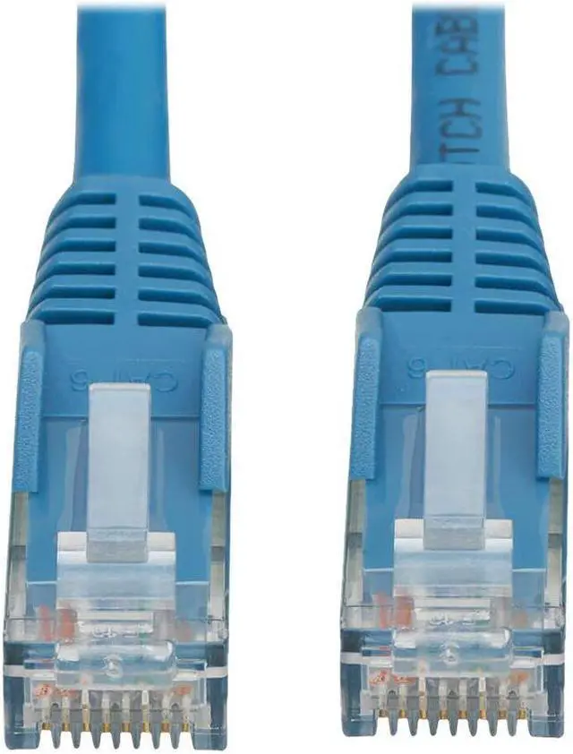 Alt view image 2 of 7 - Tripp Lite Cat6 Gigabit Snagless Molded UTP Ethernet Cable (RJ45 M/M), PoE, LSZH, Blue, 5 m - 16.40 ft Category 6 Network Cable for Network Device, PoE Device, Access Control Device, Switch, Router, S