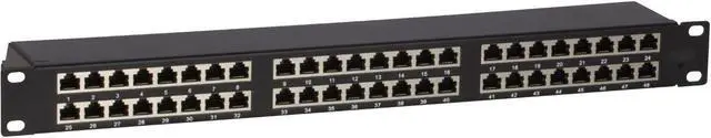 Alt view image 2 of 3 - 4XEM 48 Port Cat 6A Patch Panel 4XCAT6APATCH48