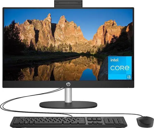 Alt view image 4 of 12 - HP 24" AIO Desktop Computer i3-N300 8GB 256GB SSD W11 7G9S5AA