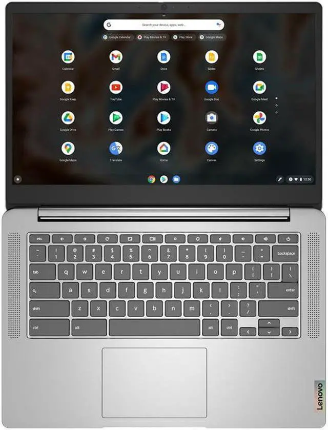 Alt view image 11 of 20 - Lenovo Chromebook 3 14" Touch Laptop - Mediatek MT8183 - 4GB Memory - 64GB eMMC - Arctic Grey
82KN0001US