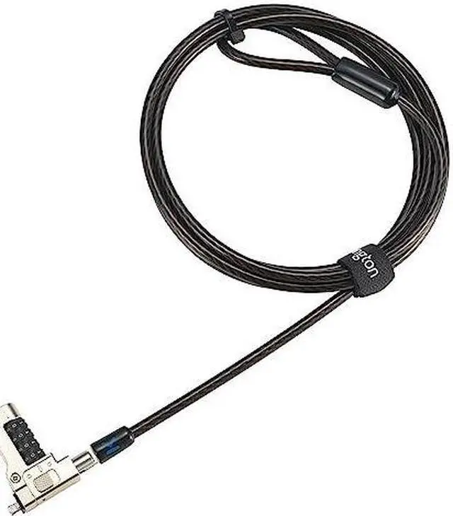 Alt view image 2 of 10 - Kensington Slim N17 2.0 Combination Laptop Lock for Wedge-Shaped Slots - Resettable - 4-wheel - Combination Lock - Carbon Steel - 5.91 ft - For Notebook