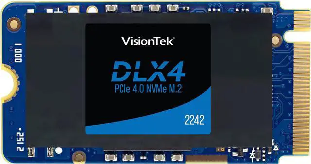 Alt view image 4 of 4 - VisionTek DLX4 512GB M.2 2242 PCIe NVMe Internal SSD 901561