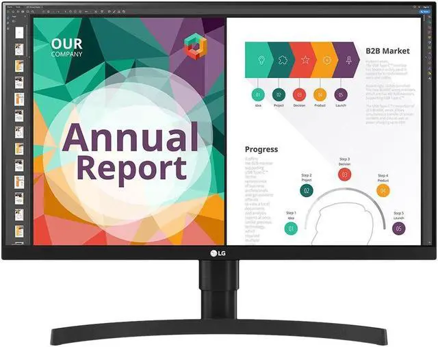 Alt view image 11 of 17 - LG 27" IPS UHD Monitor 5 ms FreeSync (AMD Adaptive Sync) sRGB 99% (CIE1931) Flat Panel 27BN85UN-B