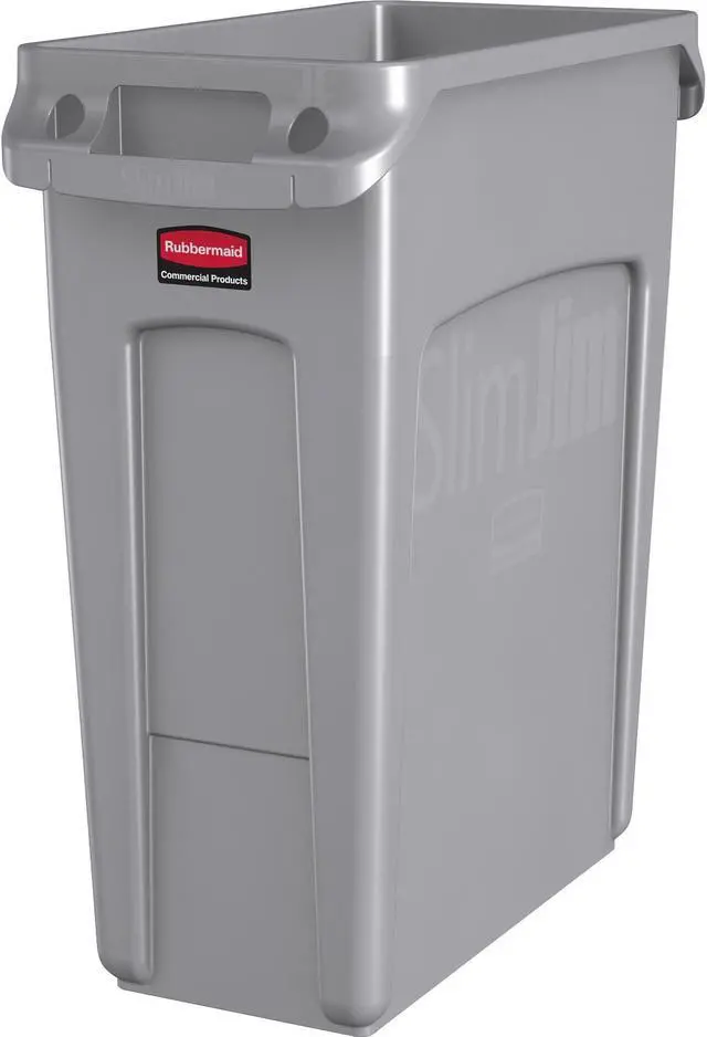 Alt view image 5 of 8 - RUBBERMAID COMMERCIAL 1971258 Slim Jim 16 gal Rectangular Slim-Profile Plastic