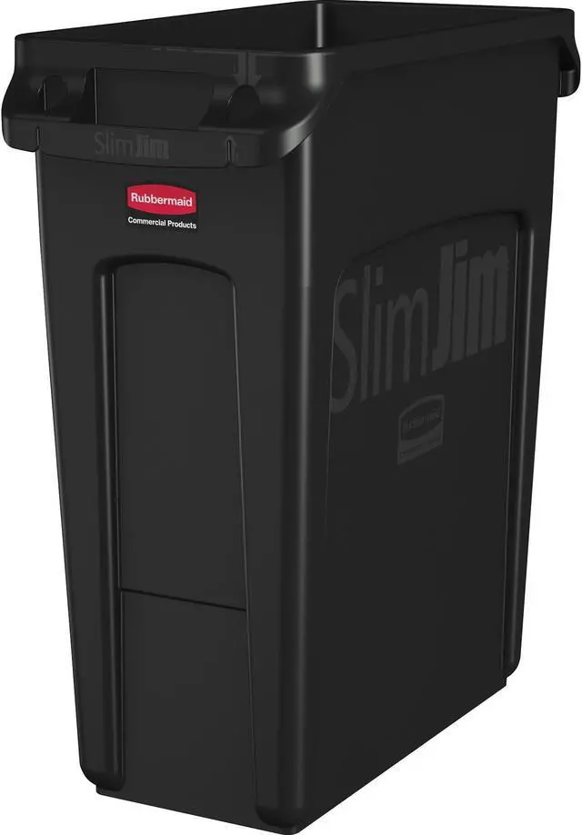 Alt view image 6 of 8 - RUBBERMAID COMMERCIAL 1955959 Slim Jim 16 gal Rectangular Slim-Profile Plastic
