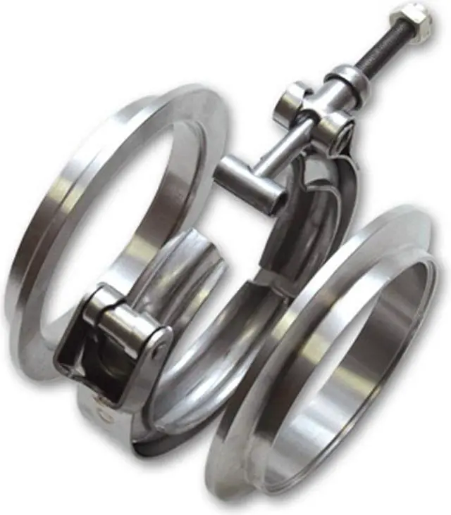 Alt view image 2 of 2 - Vibrant 1490 2.5" Stainless Steel V-Band Flange Assembly