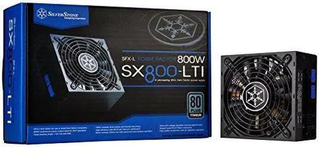 Alt view image 2 of 13 - SilverStone Technology SX800-LTI 800W, SFX-L, 80 Plus Titanium, Modular Power Supply with Japanese Capacitors