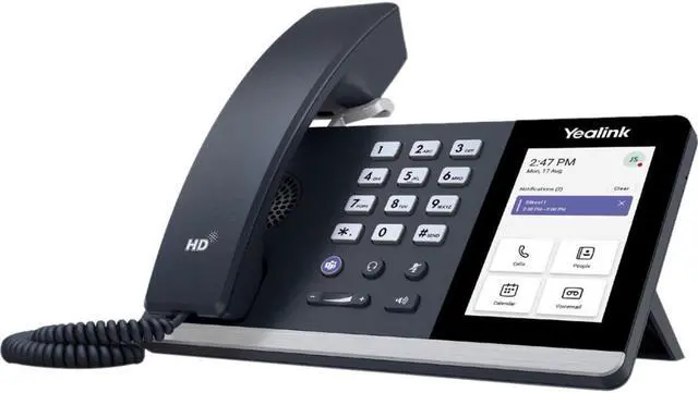 Alt view image 5 of 9 - YEALINK MP54 Teams - 1301198, Microsoft Phone, Touch Screen, Optimal HD audio, Noise Proof, Teams Button, Wi-Fi, Bluetooth