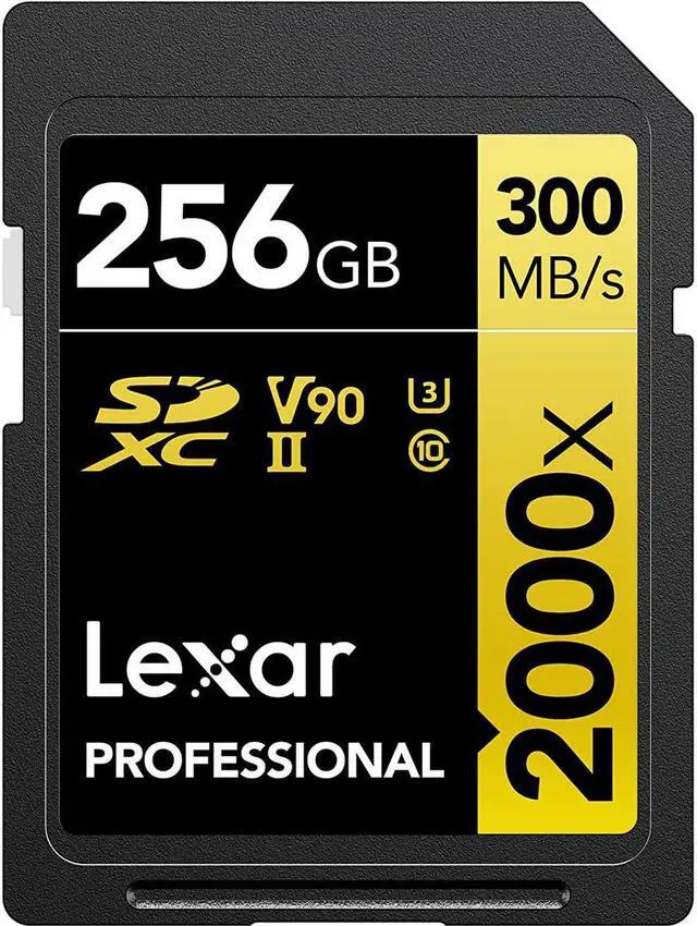 Alt view image 5 of 5 - Lexar 256GB Professional 2000x UHS-II SDXC Memory Card