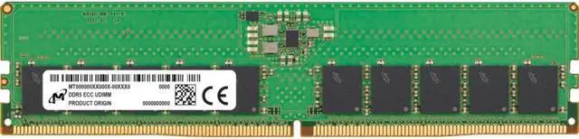 Alt view image 2 of 3 - Micron - DDR5 - module - 16 GB - DIMM 288-pin - 4800 MHz / PC5-38400 - unbuffered