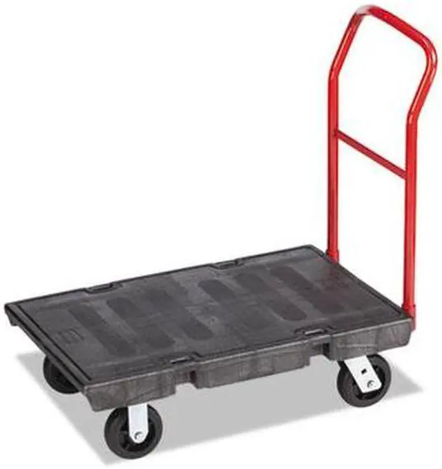 Alt view image 5 of 5 - RUBBERMAID FG440300BLA Standard Platform Truck,1000 lb.,36 In.L
