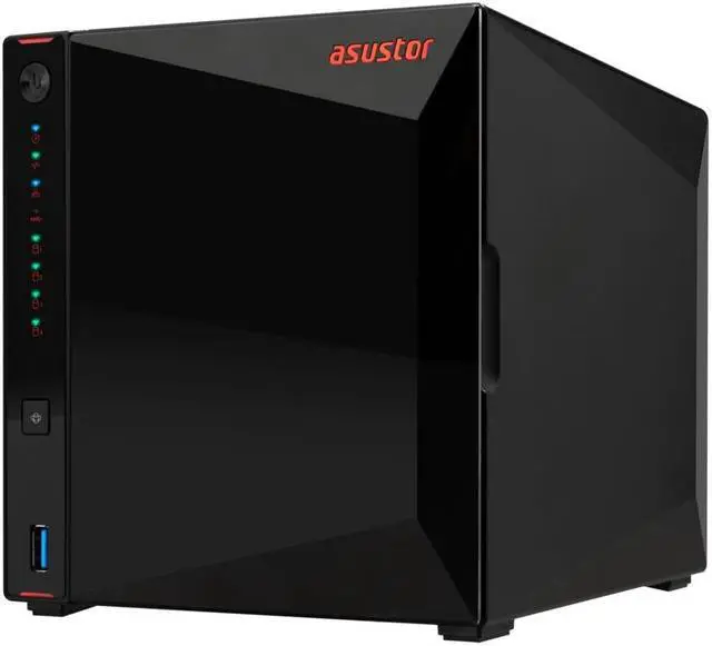 Alt view image 6 of 6 - Asustor Nimbustor 4 Gen2  AS5404T 4 Bay NAS, Quad-Core 2.0GHz CPU, Dual 2.5GbE Ports, 4GB DDR4, Four M.2 SSD Slots (Diskless)