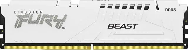 Alt view image 3 of 3 - Kingston 32GB 5600MT/s DDR5 CL40 DIMM FURY Beast White XMP
